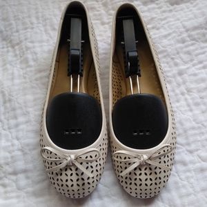 Michael Kors Leather Ballerina Flats